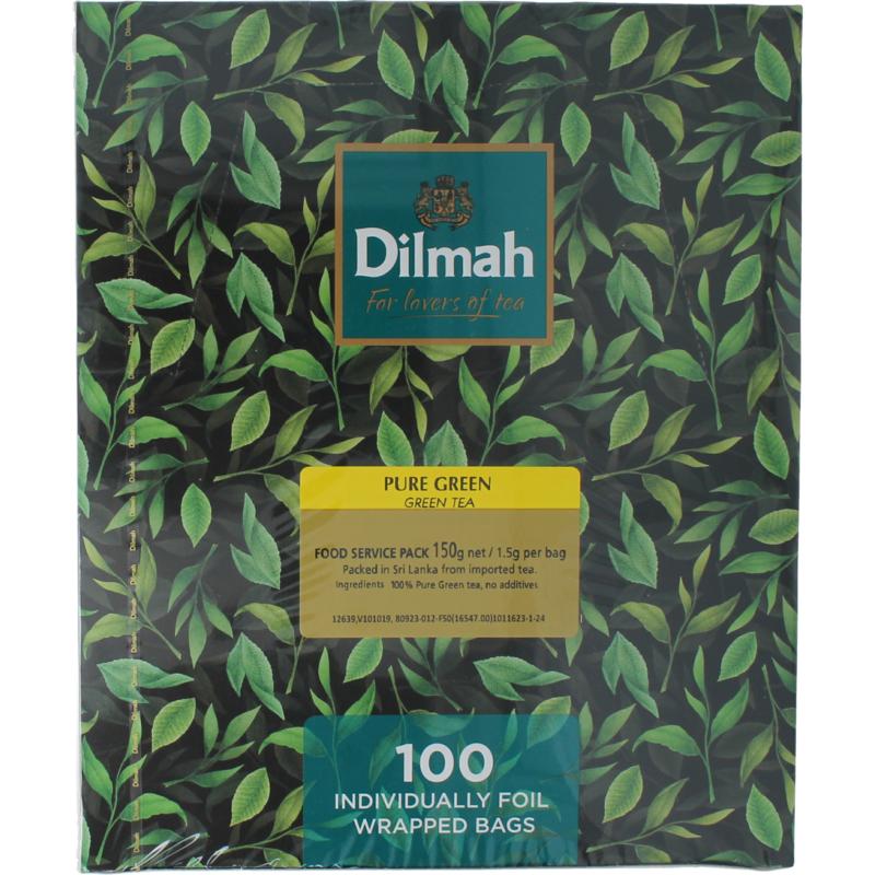 Dilmah Pure Green Tea Bio (100 zakjes)