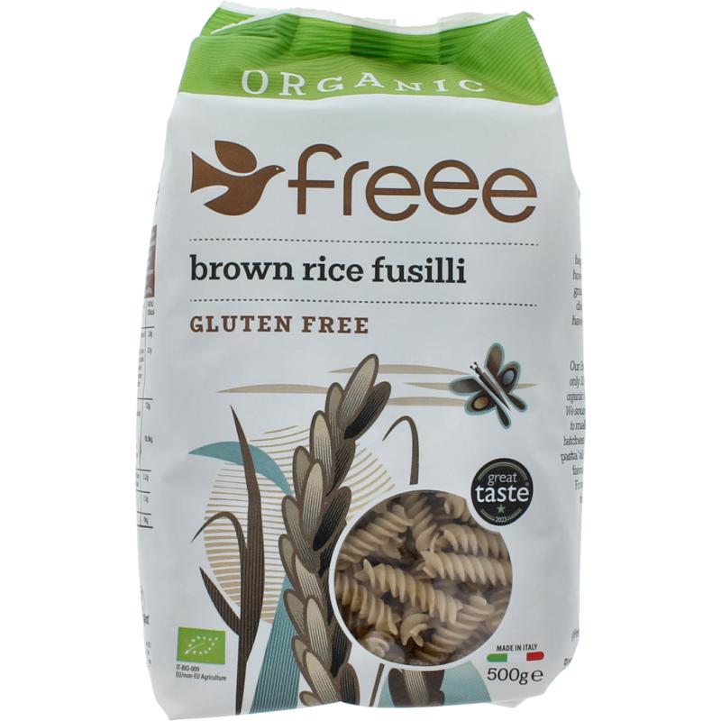 Doves Farm Glutenfree Brownrice Fusilli Bio (500 gr)
