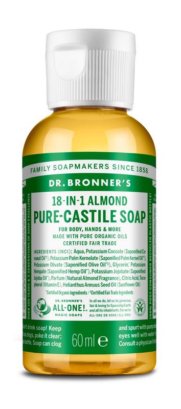 Dr Bronner's Liquid Soap Amandel (60 ml)