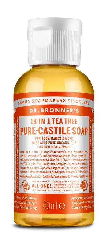 Dr Bronner's Liquid Soap Tea Tree (60 ml)