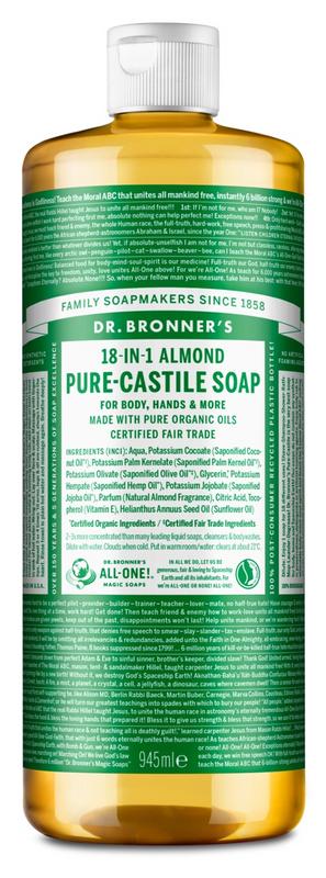 Dr Bronner's Liquid Soap Amandel (945 ml)