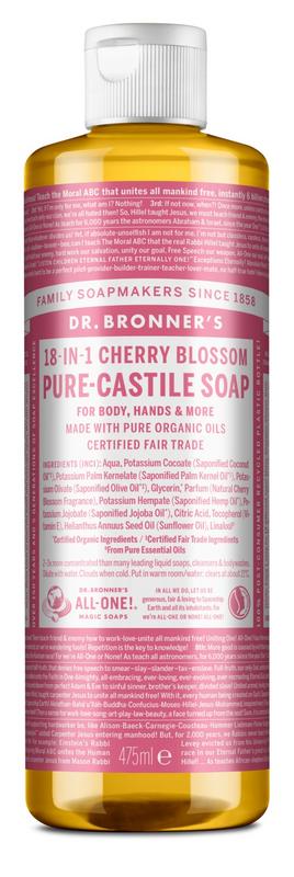 Dr Bronner's Liquid Soap Cherry Blossom (475 ml)