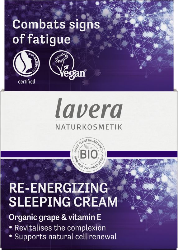 Lavera Re-Energizing Sleeping Cream Nachtcreme Bio (50 ml)