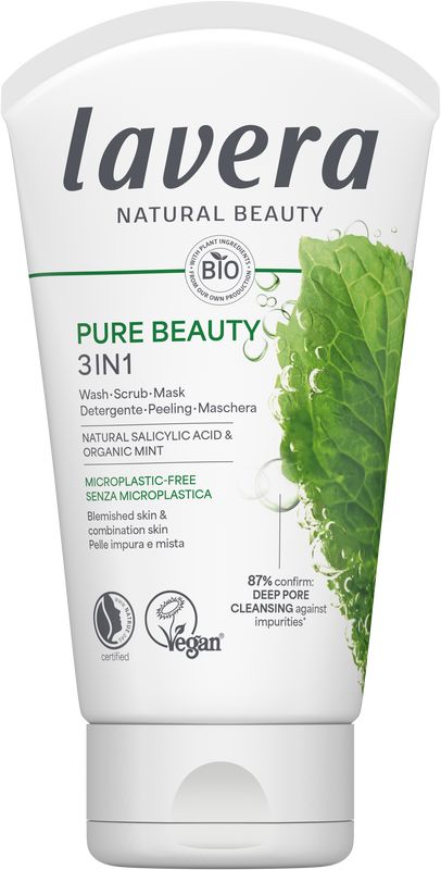 Lavera Pure Beauty 3-In-1 Wash Scrub Mask (125 ml)