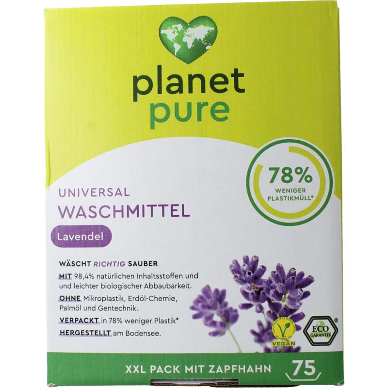 Planet Pure Wasmiddel Vloeibaar Universeel Lavendel (3000 ml)
