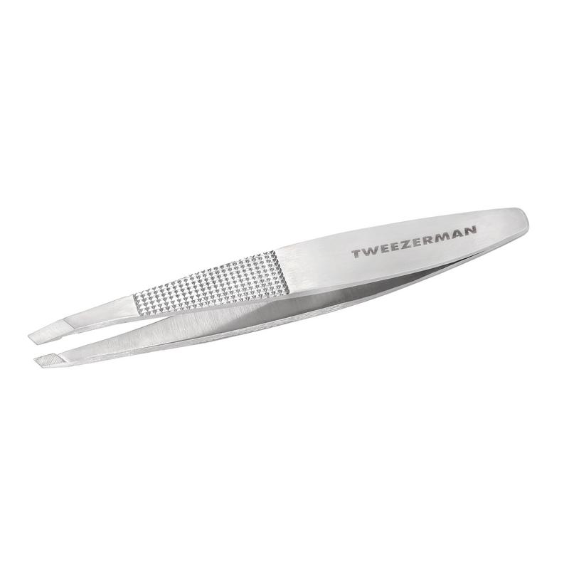 Tweezerman Slant Tweezer No Slip With Grip (1 stuk)