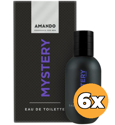 6x Amando Mystery Eau de Toilette (50 ml)