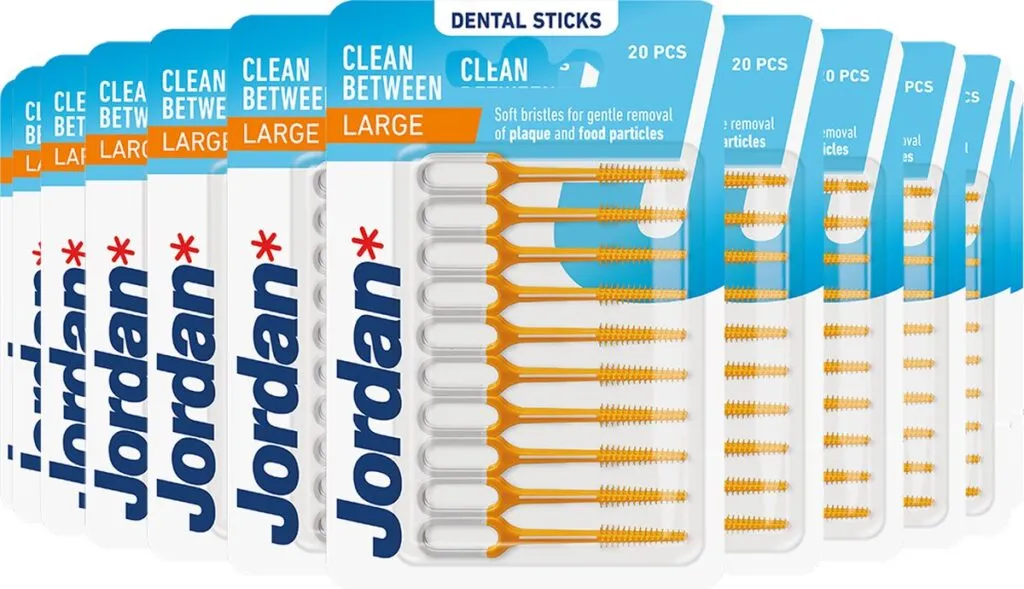 12x Jordan Dental Sticks Clean Between Large (40 stuks)
