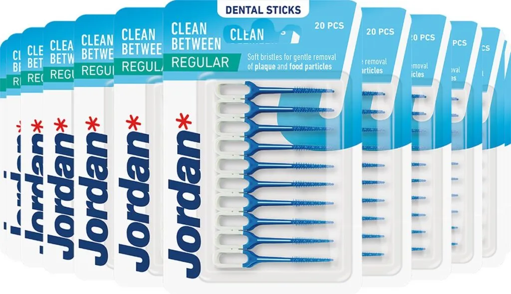 12x Jordan Dental Sticks Clean Between Regular (40 stuks)