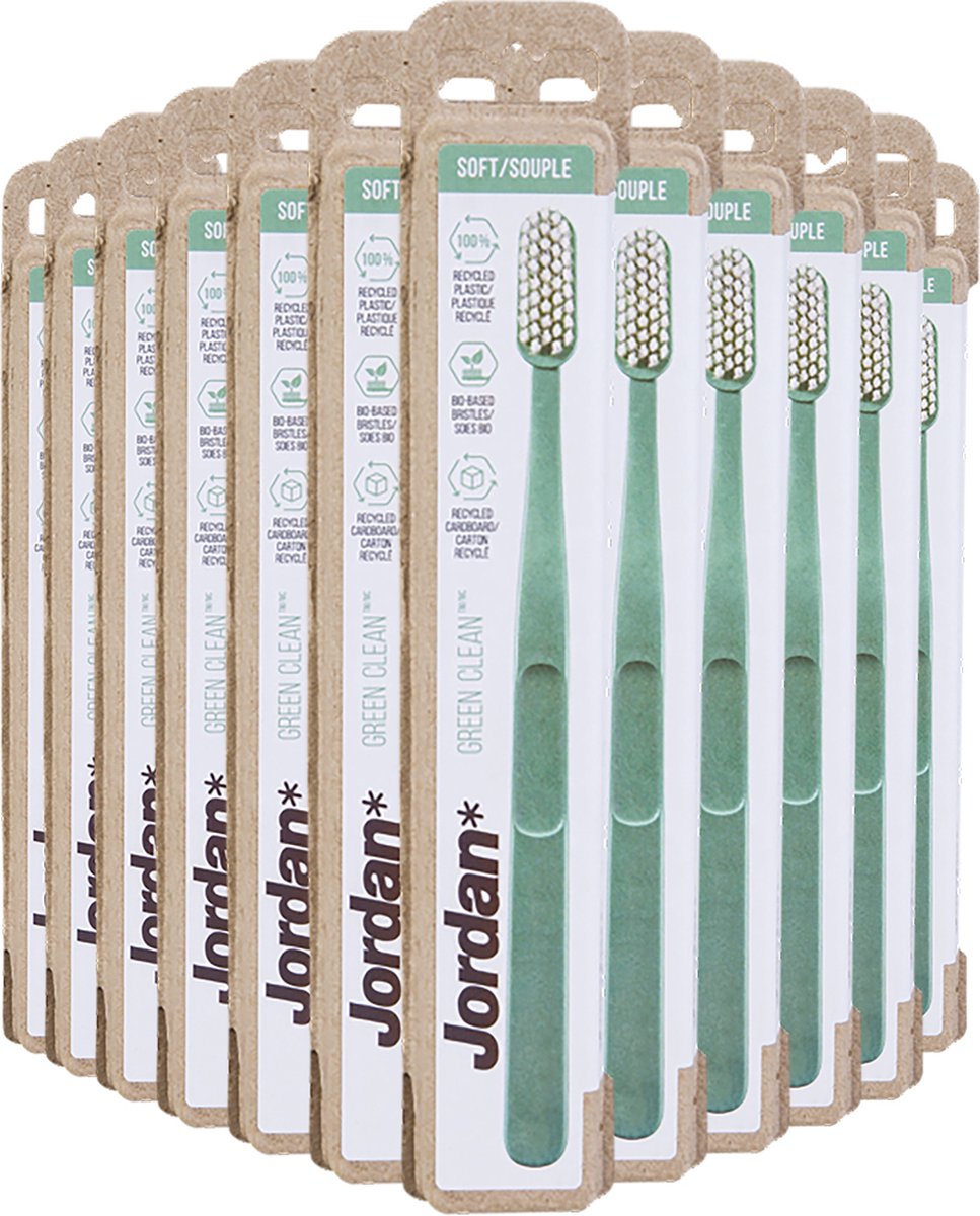 12x Jordan Tandenborstelgreen Clean Soft (1 stuk)