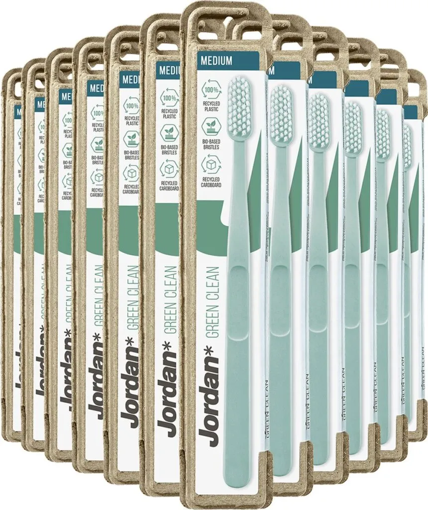 12x Jordan Tandenborstelgreen Clean Medium (1 stuk)