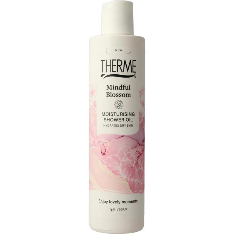 6x Therme Shower Oil Moisterising Mindful Blossom (250 ml)