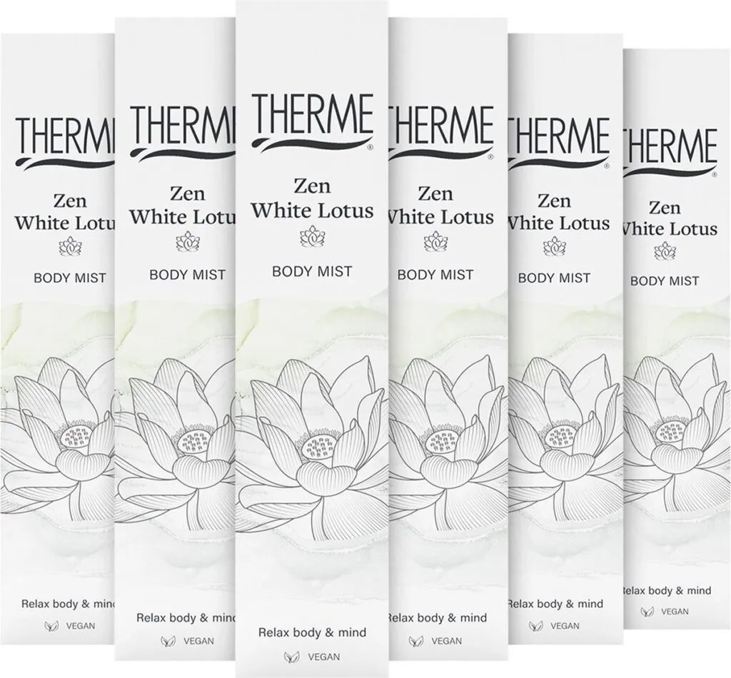 6x Therme Bodymist zen white lotus (60 ml)