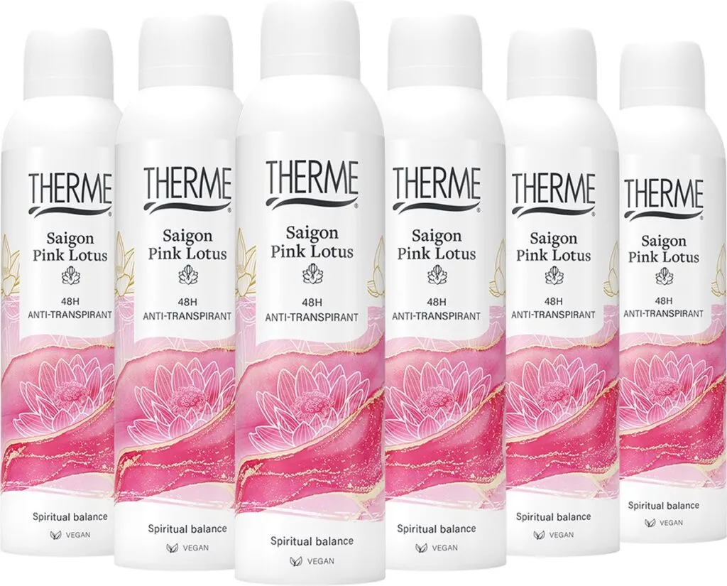 6x Therme Anti-transpirant saigon pink lotus (150 ml)