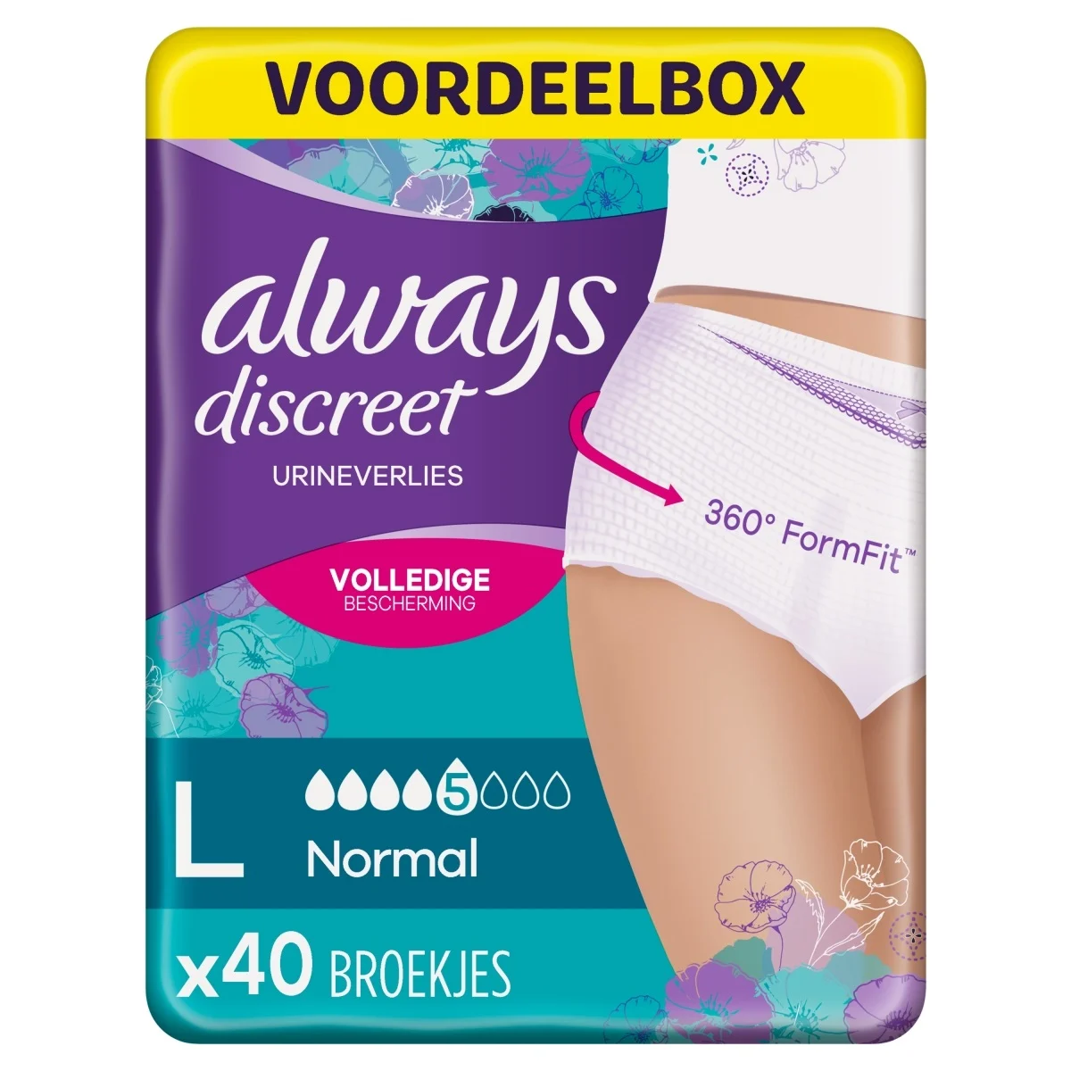 Always Discreet Broekje Maat L Normal (40 stuks)