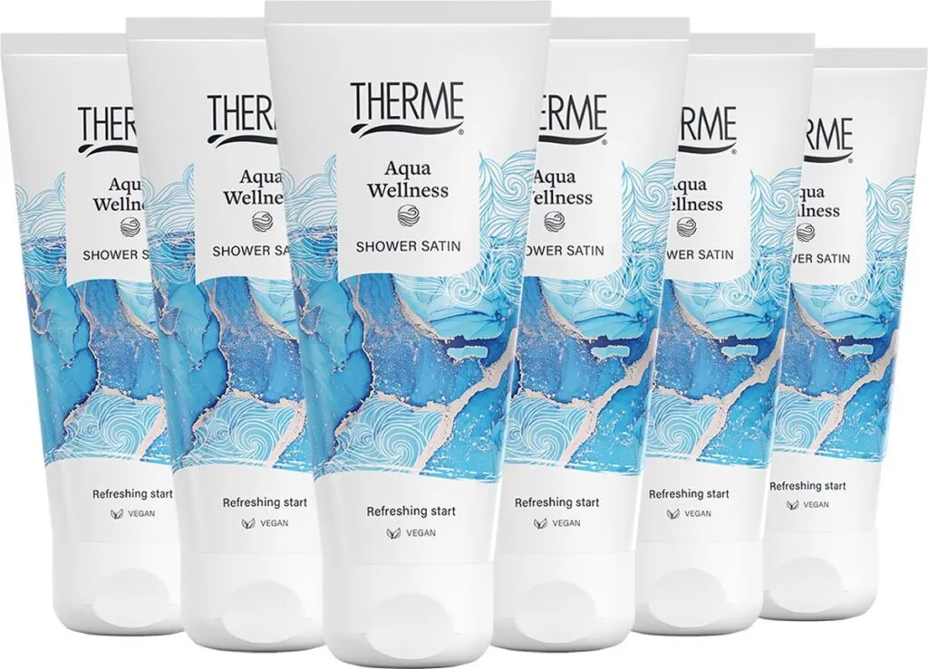 6x Therme Aqua wellness shower satin (200 ml)
