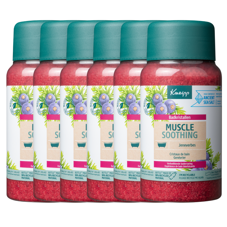 6x Kneipp Muscle soothing badkristallen (600 gr)