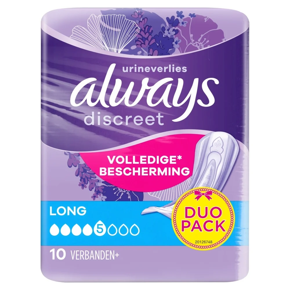 Always Discreet Protection Long Duo Pack (2 x 10 stuks)