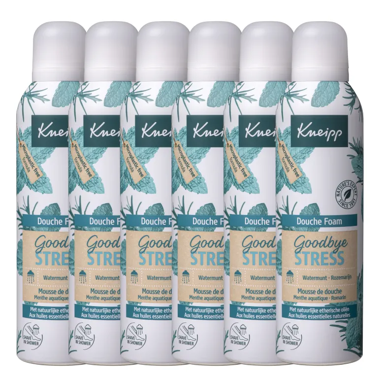 6x Kneipp Douchefoam goodbye stress (200 ml)