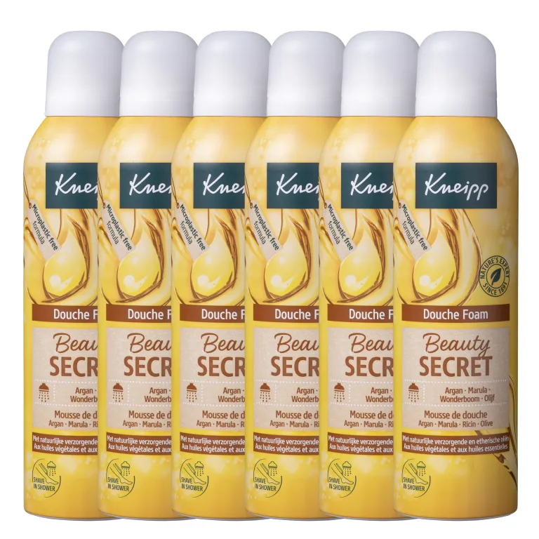 6x Kneipp Douchefoam beauty secret (200 ml)