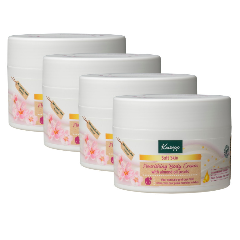 4x Kneipp Nourishing body creme soft skin (200 ml)