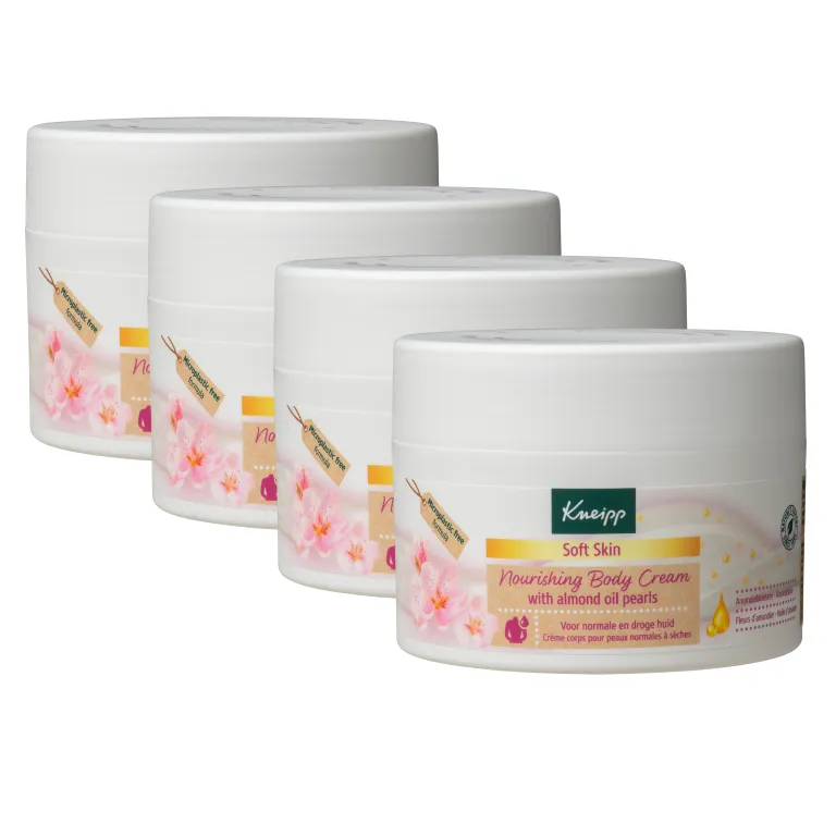 4x Kneipp Nourishing body creme soft skin (200 ml)