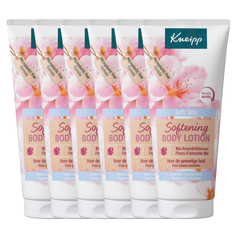 6x Kneipp Softening bodylotion soft skin (200 ml)
