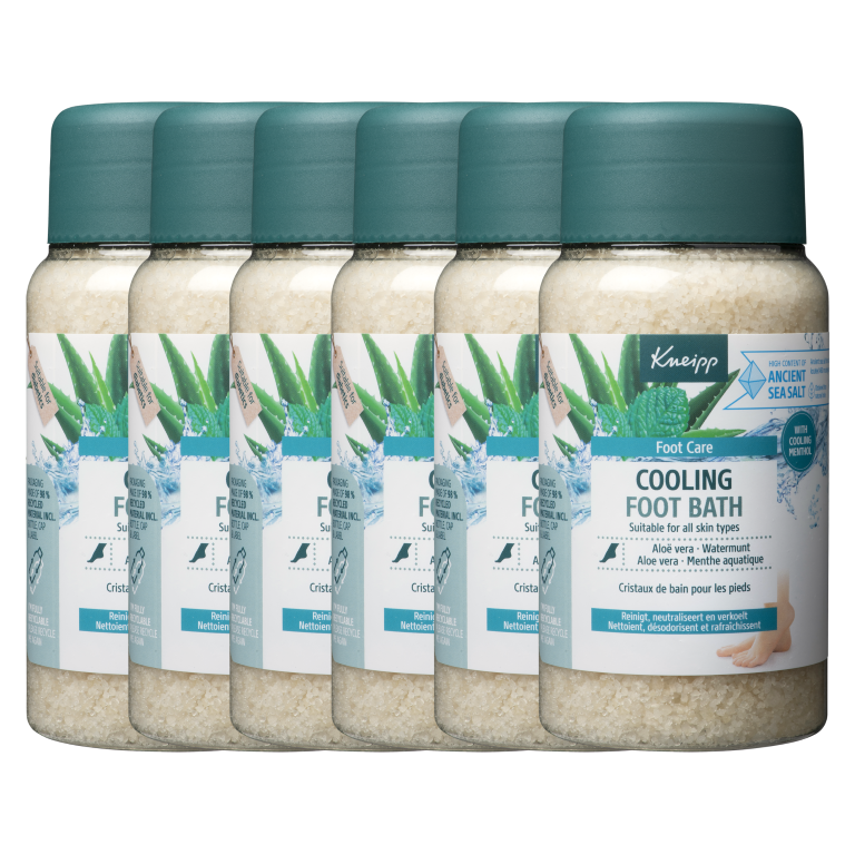 6x Kneipp Voetbadkristallen cooling (600 gr)