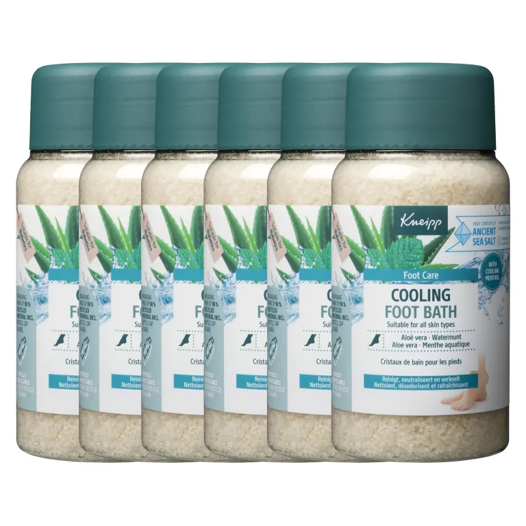 6x Kneipp Voetbadkristallen cooling (600 gr)