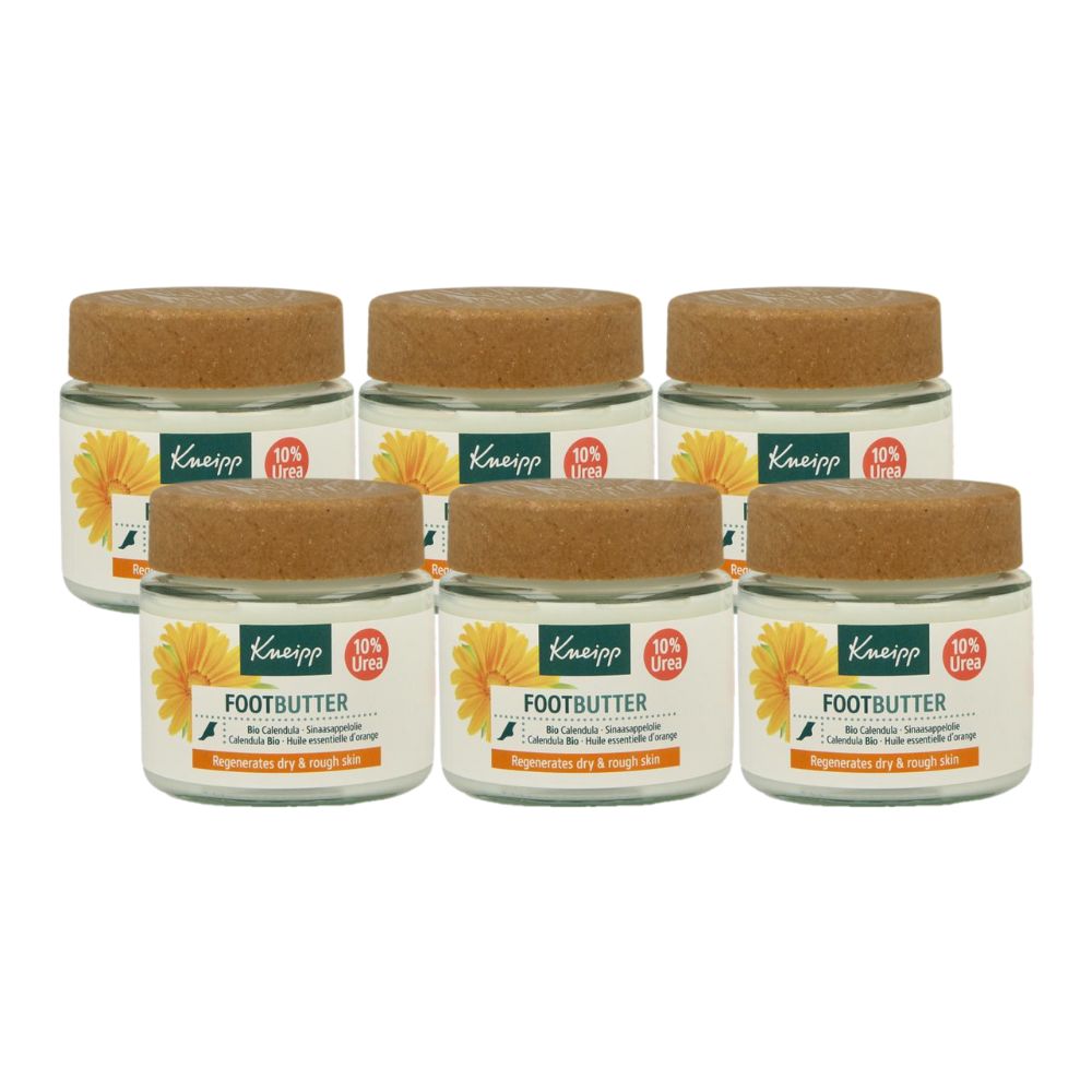 6x Kneipp Foot care voetbutter calendula sinaasappelolie (100 ml)