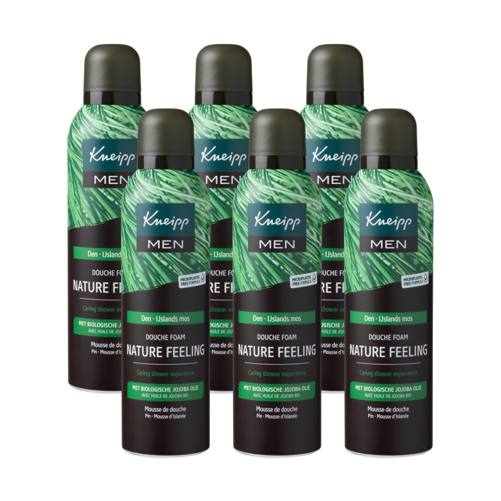 6x Kneipp Douche Foam Men Nature Feeling (200 ml)