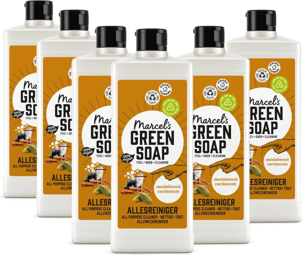 6x Marcel's Green Soap Allesreiniger sandelhout & kardemom (750 ml)