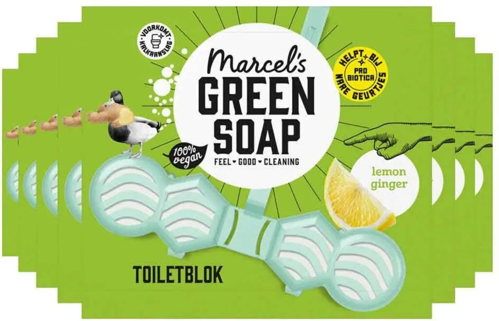 8x Marcel's Green Soap Toiletblok Citroen & Gember (35 gr)