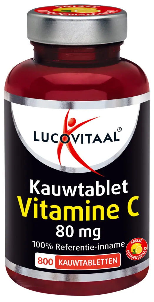 Lucovitaal Vitamine C 80mcg Kauwtablet Citroen (800 tabletten)