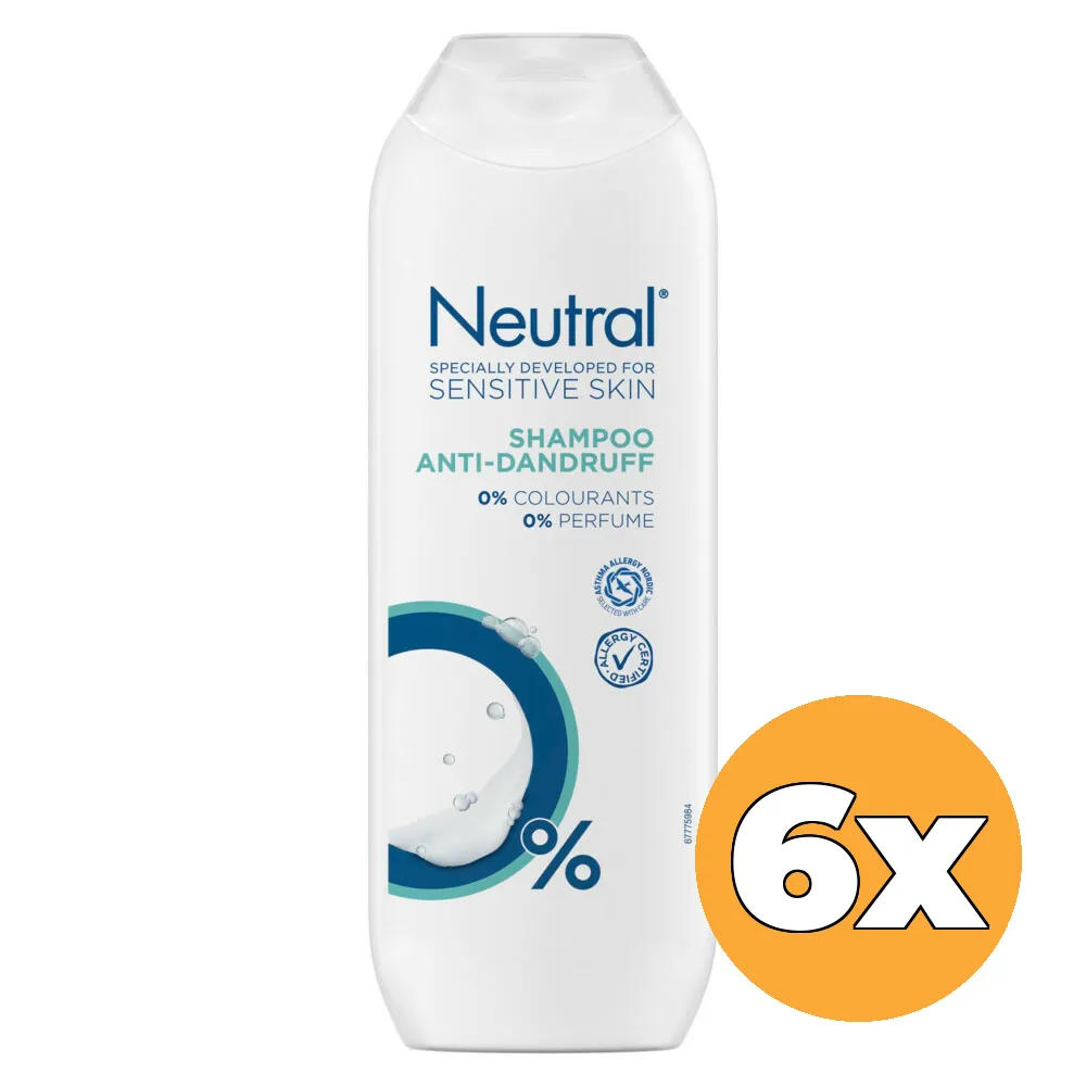6x Neutral Shampoo Anti-Roos (250 ml)