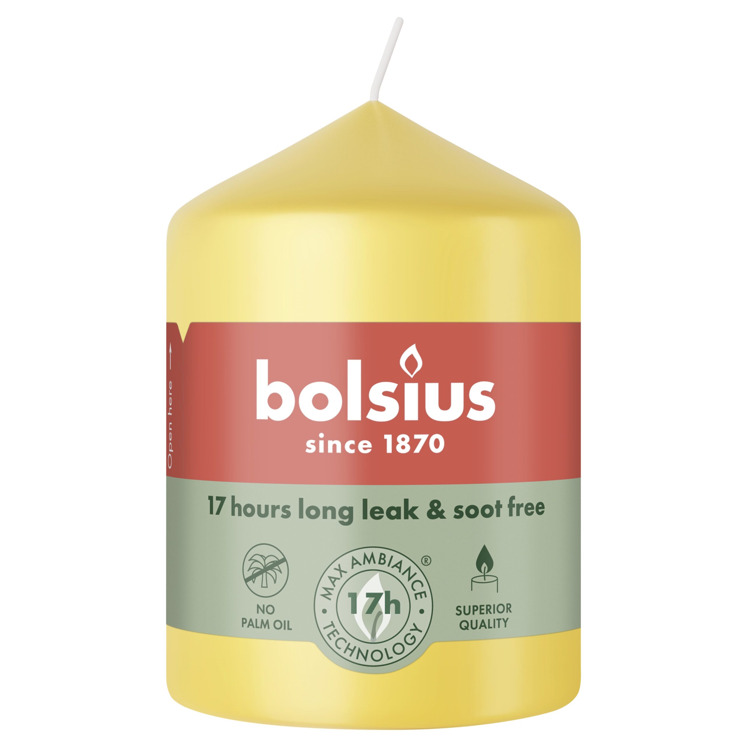 Bolsius Stompkaars 80/58 Sunny Yellow (1 stuk)