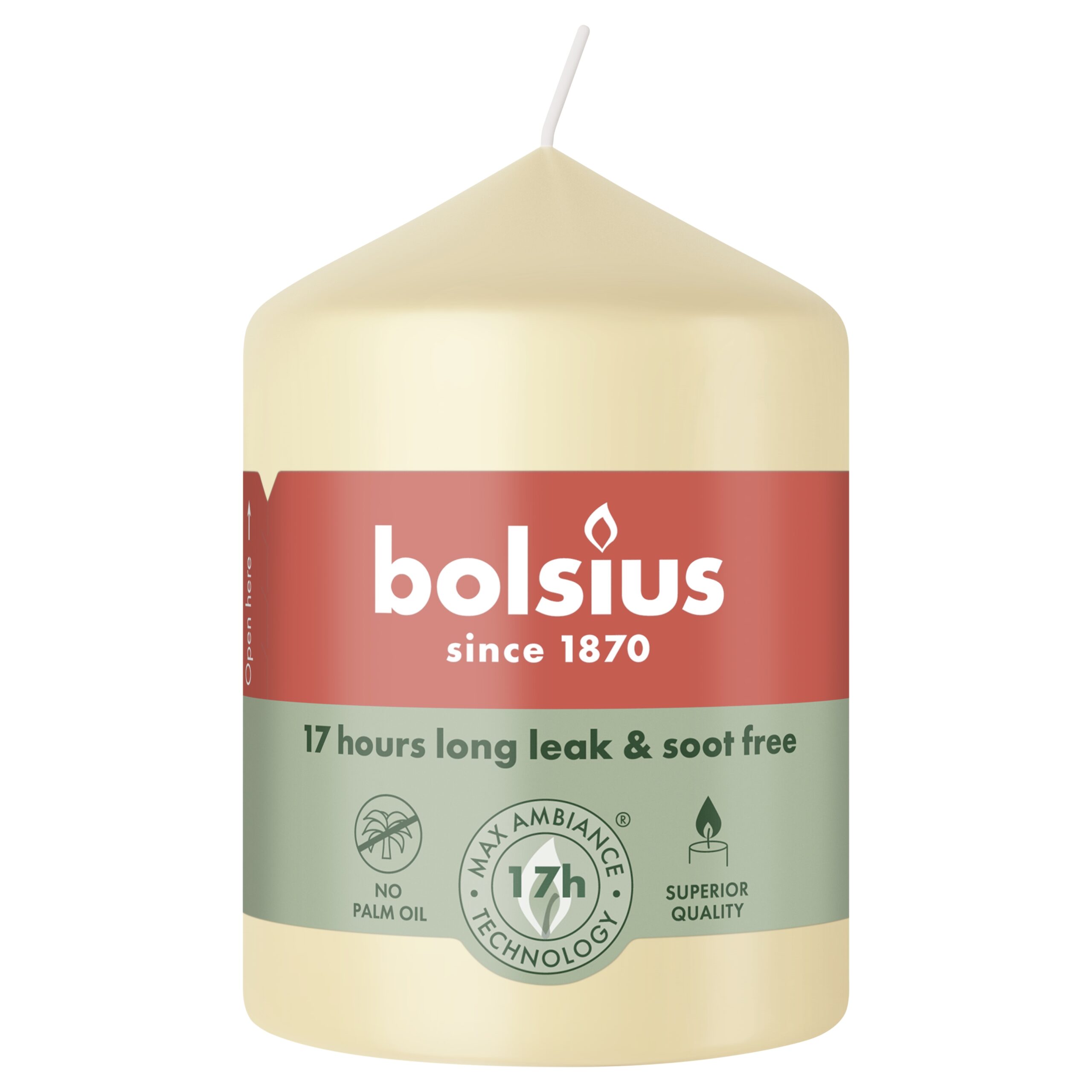 Bolsius Stompkaars 80/58 Beige (1 stuk)