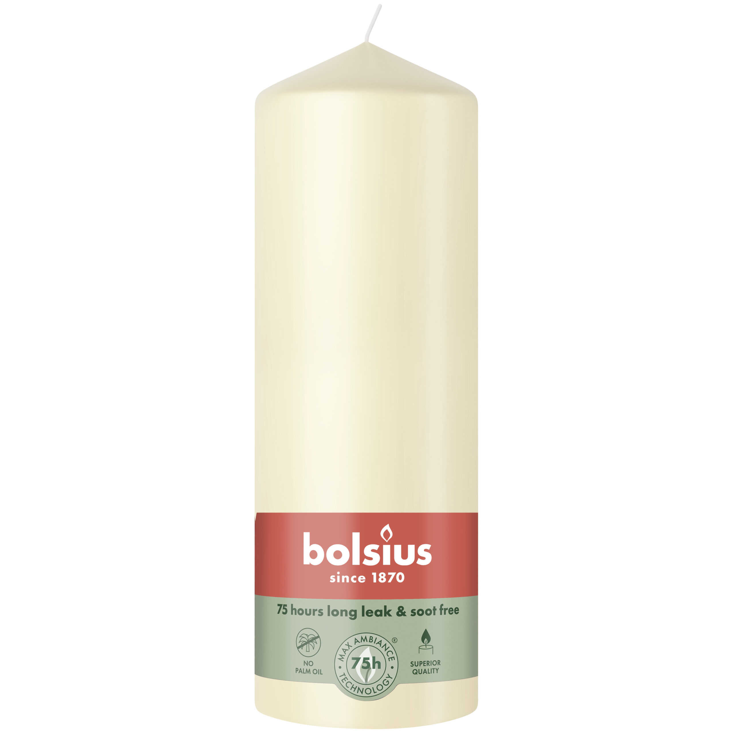 Bolsius Stompkaars 200/68 Soft Pearl (1 stuk)