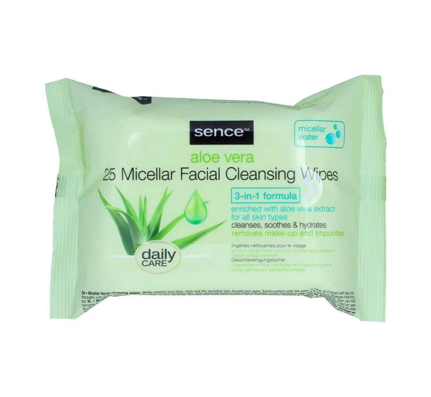 Sence Micellar Facial Cleansing Wipes Aloe Vera (20 stuks)