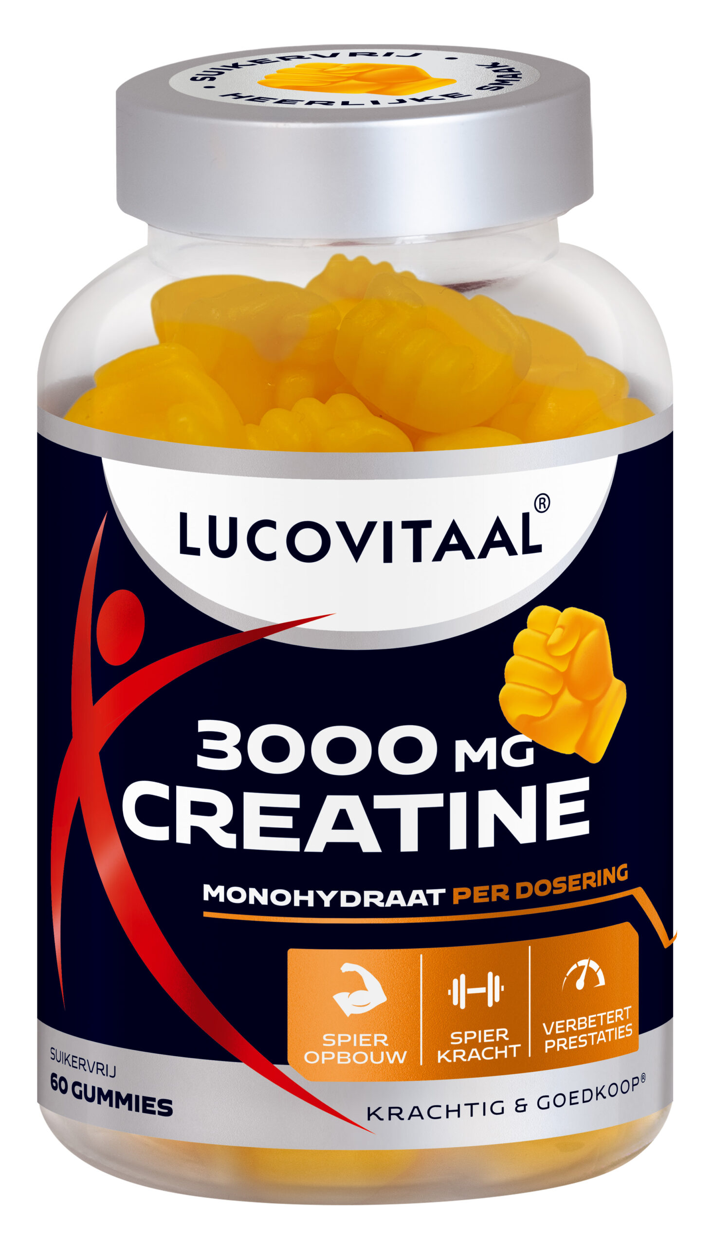 Lucovitaal Creatine 3000mg Gummies Vegan (60 gummies)