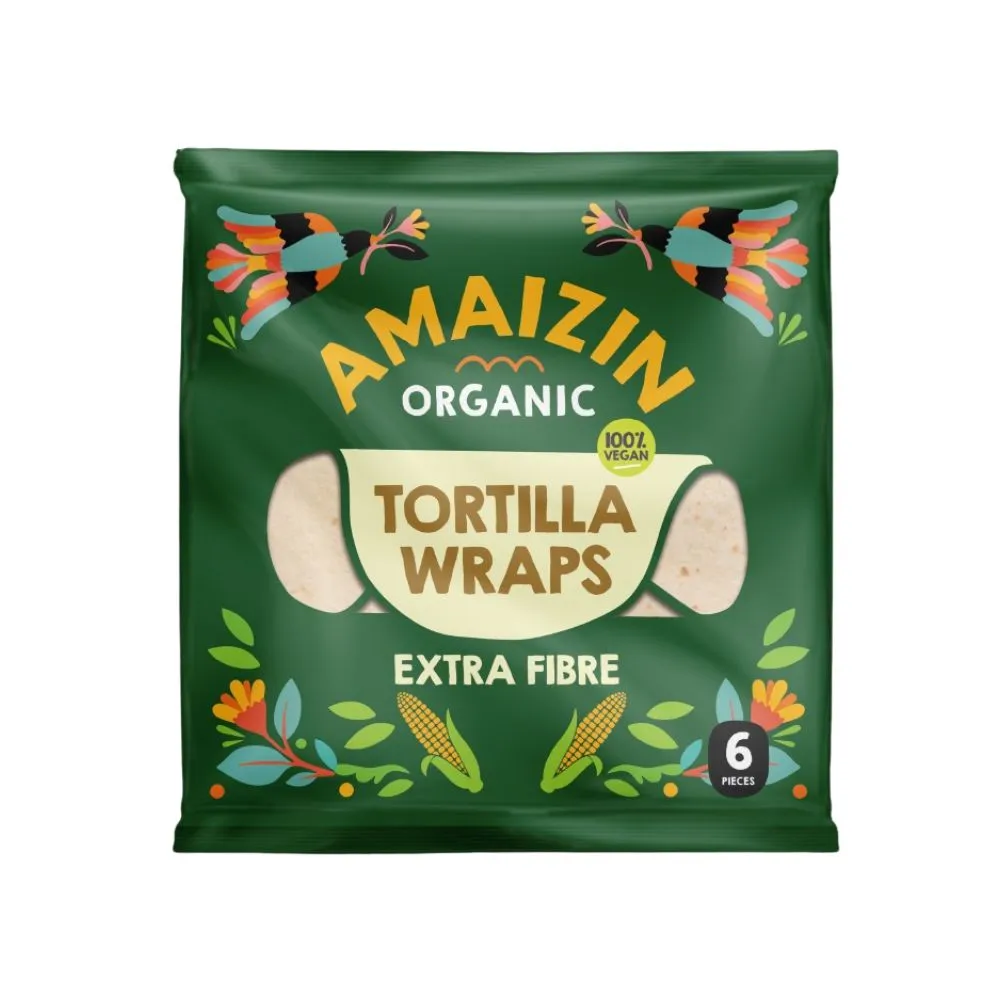 Amaizin Tortilla Wraps Extra Vezels (6 stuks)
