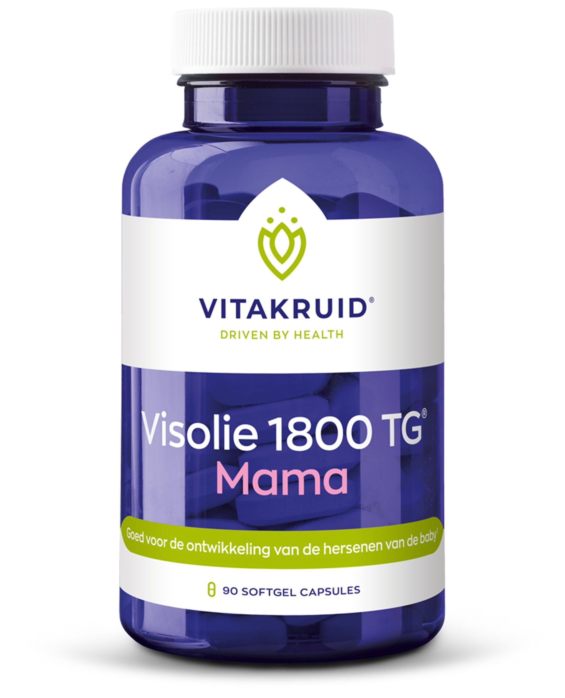Vitakruid Visolie 1800 TG Mama (90 softgels)
