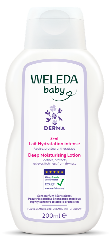 WELEDA Baby Derma 3 in 1 Hydraterende Bodylotion (200 ml)
