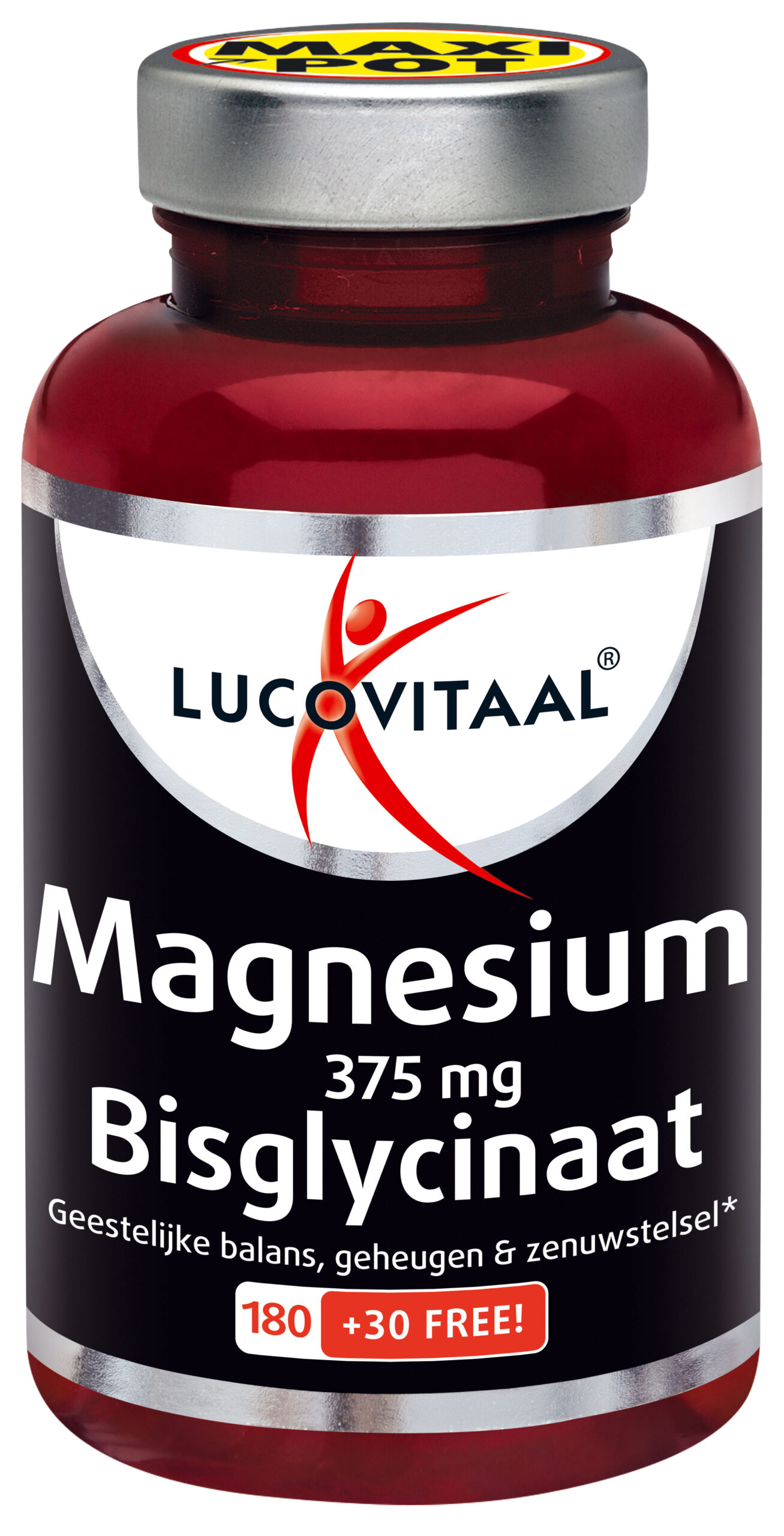 Lucovitaal Magnesium 375mg Bisglycinaat (210 tabletten)