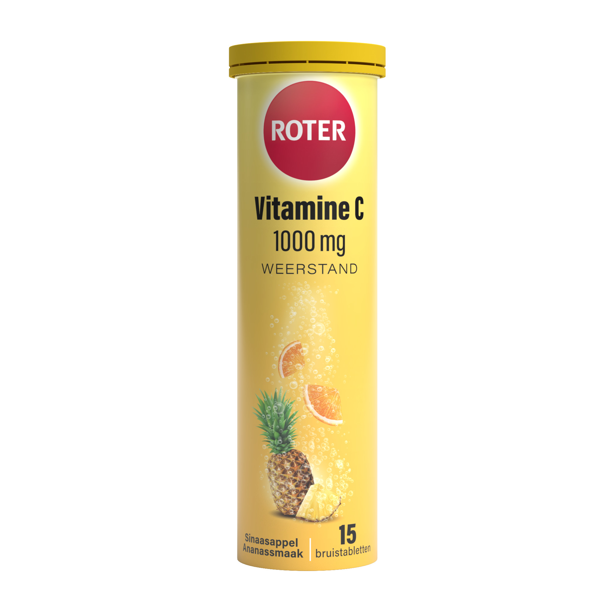 Roter Vitamine C 1000mg Sinaasappel-Ananas bruistabletten (15 tabletten)