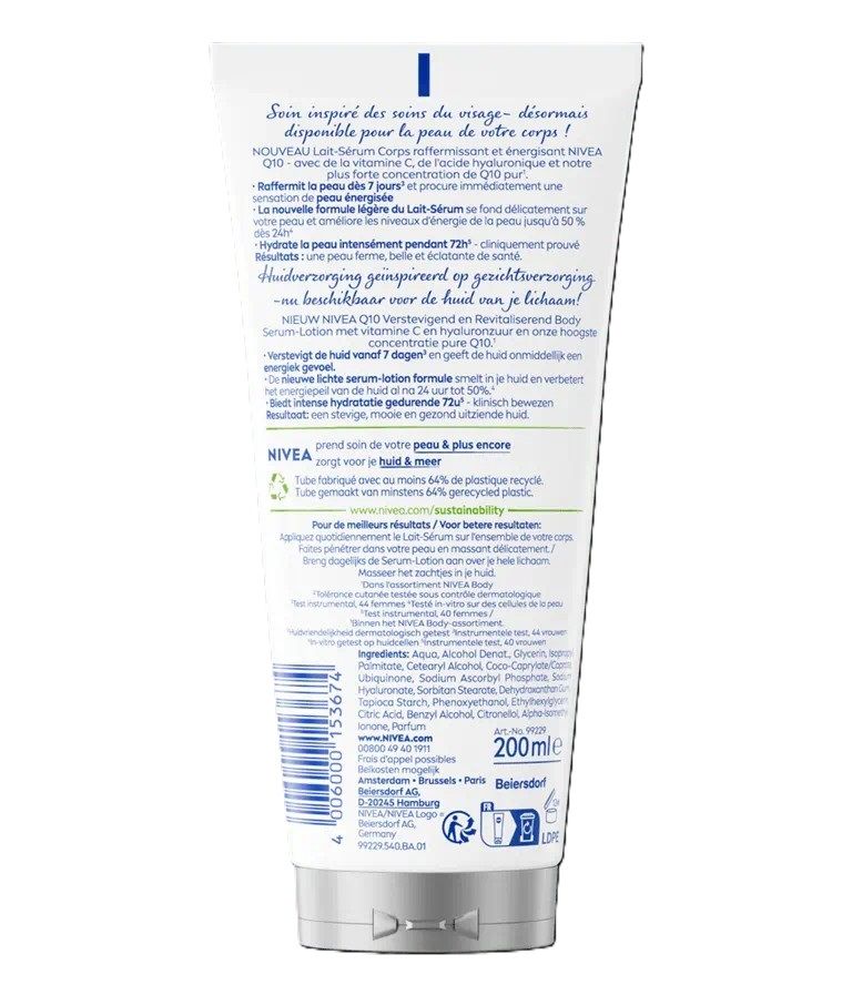 Nivea Verstevigende Body Serum-Lotion Q10 Crème (200 ml)