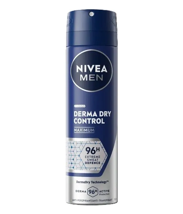 Nivea Men Derma Dry Control Anti-Transpirant Spray (150 ml)