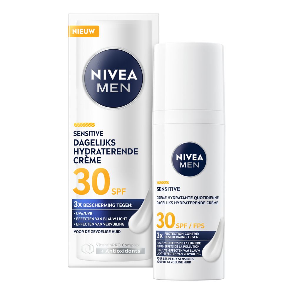 Nivea Men Sensitive Dagelijks Hydraterende Crème SPF30 (50 ml)