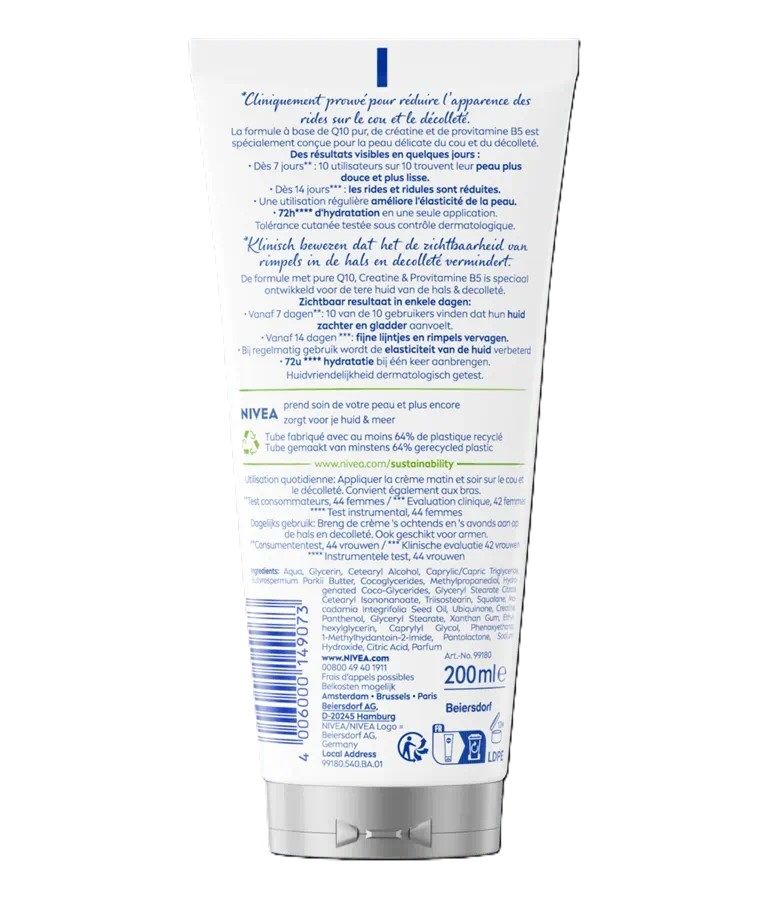 Nivea Q10 Firming + Anti-Wrinkle Neck & Chest Cream (200 ml)