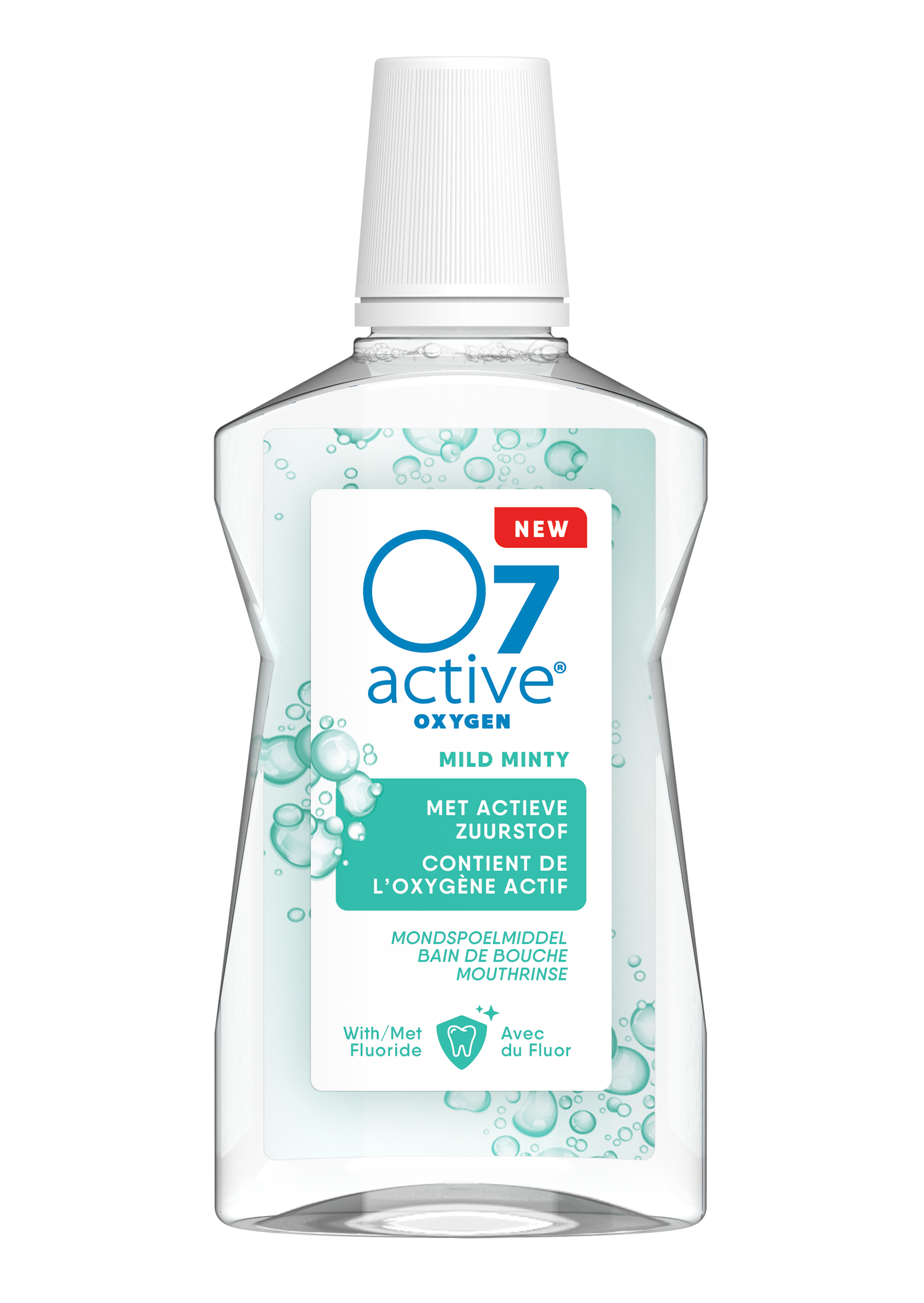 O7 Active Mondspoeling Mild Minty (500 ml)